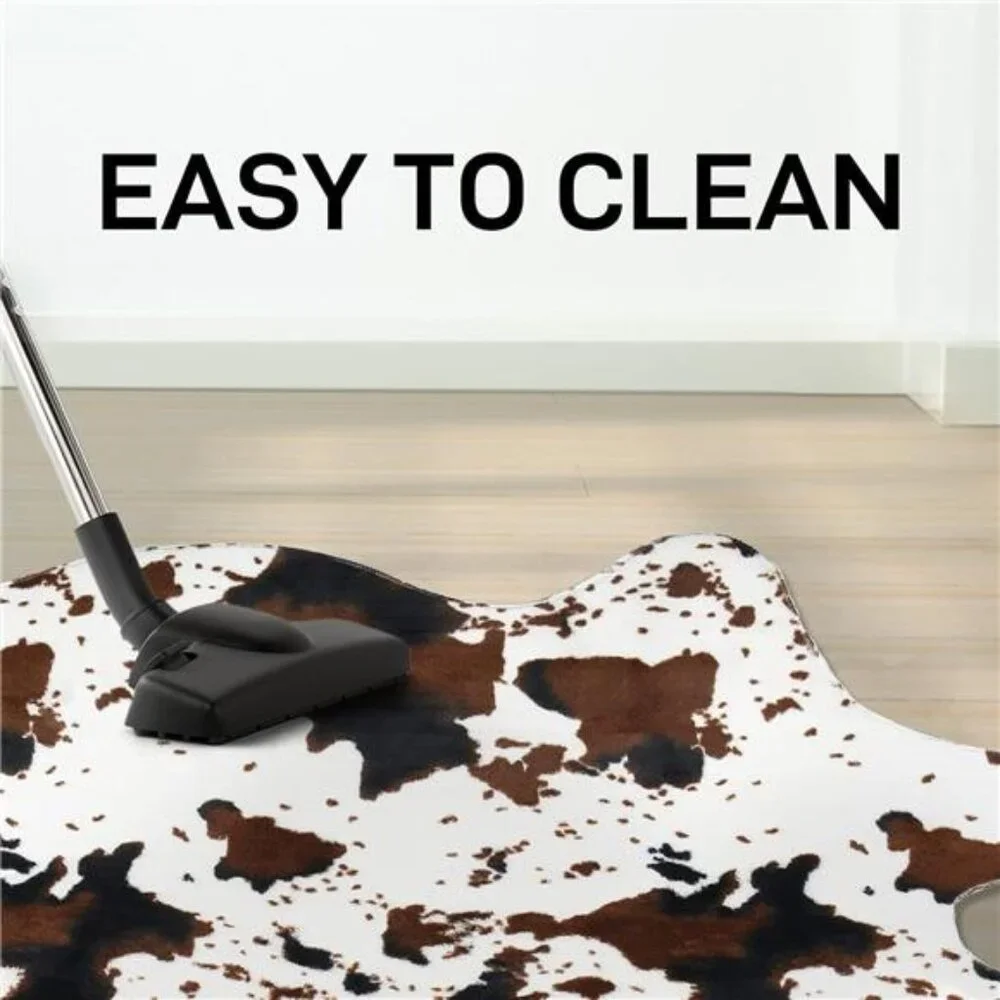 New Cow Print Rug Faux Cowhide Rugs Cute Animal Area Carpet Western Decor